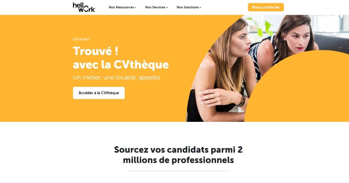 CVthèque 2 millions de CVs vous attendent sur HelloWork